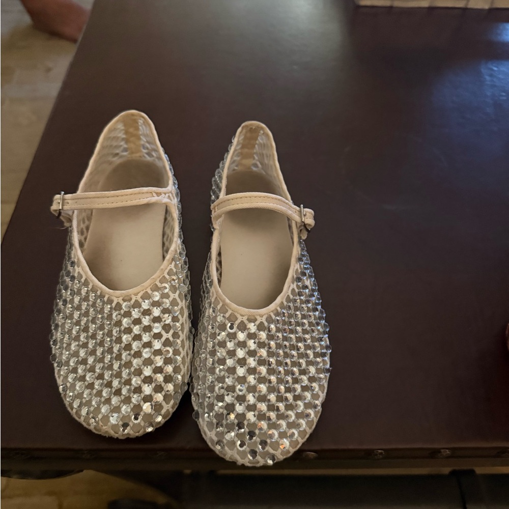 Zara Kids Silver Dress Shoes